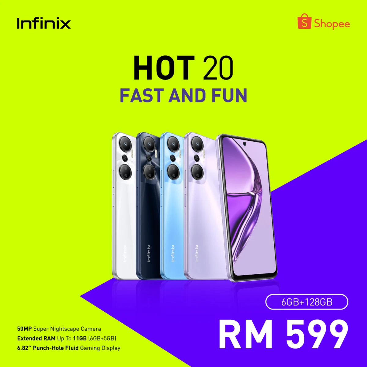 Infinix Hot 20 series 20i Malaysia launch price 4