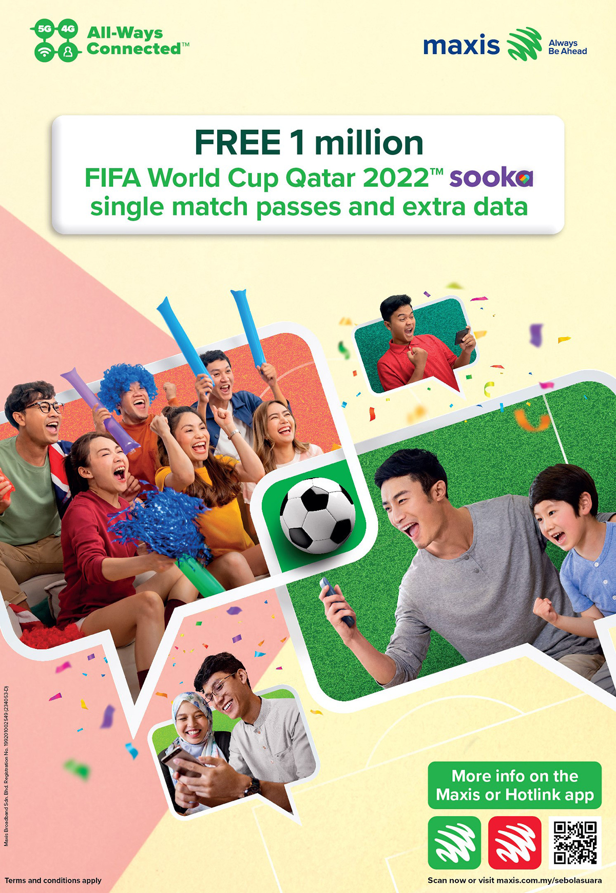 Coupe du monde Maxis - Sooka gratuit de 1 mil