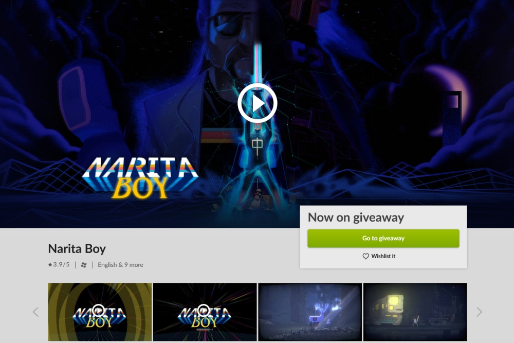 Narita Boy GOG giveaway