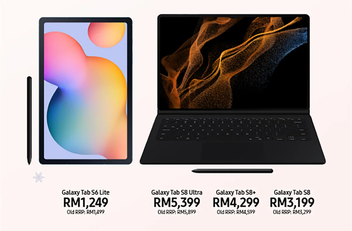 Samsung Galaxy Tab S8 series S6 Lite Plus Ultra price revision Malaysia