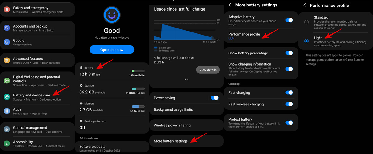 Samsung Galaxy Z Flip 4 Battery Saving Tips