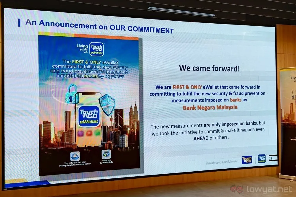 Touch n' Go eWallet security features first