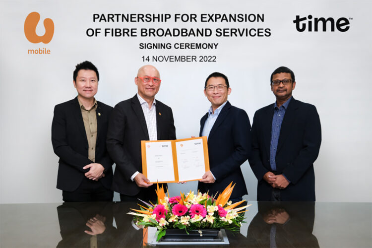 u mobile partnership time home fibre broadband