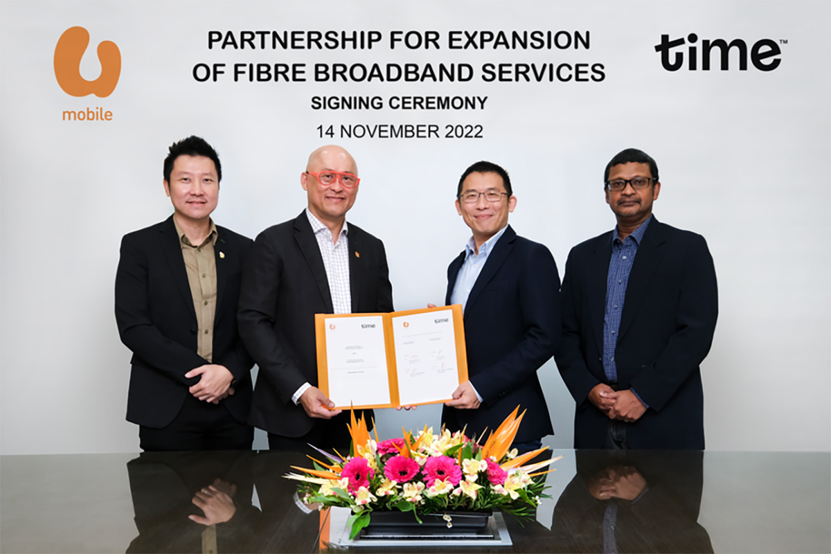 u mobile partnership time home fibre broadband