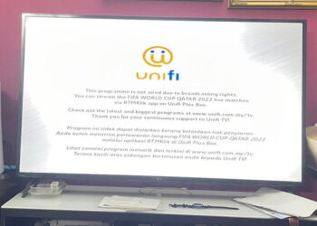 unifi TV RTM TV2 FIFA World Cup Qatar Blackout