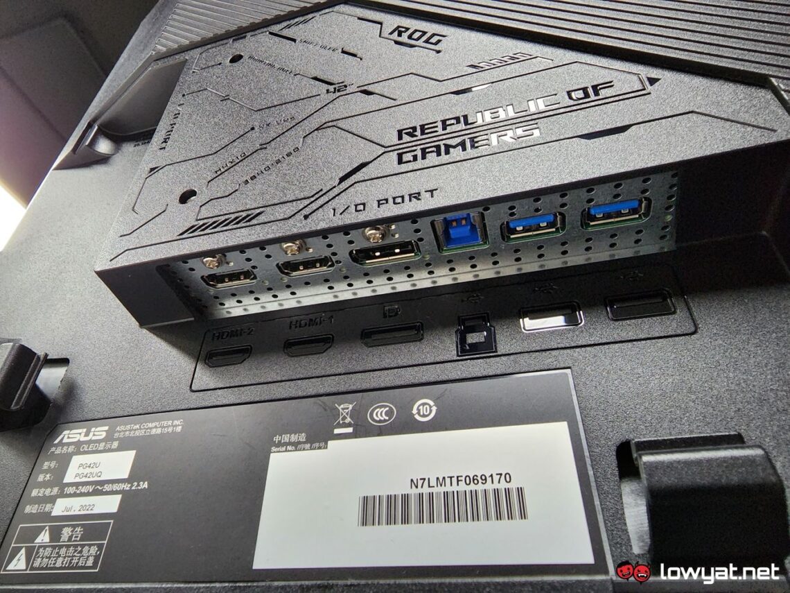 ASUS ROG Swift OLED PG42UQ Lightning Review: Quite Possibly Our ...