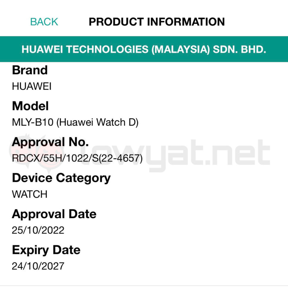 Huawei Watch D Blood Pressure Monitor And ECG Receive Approvals In