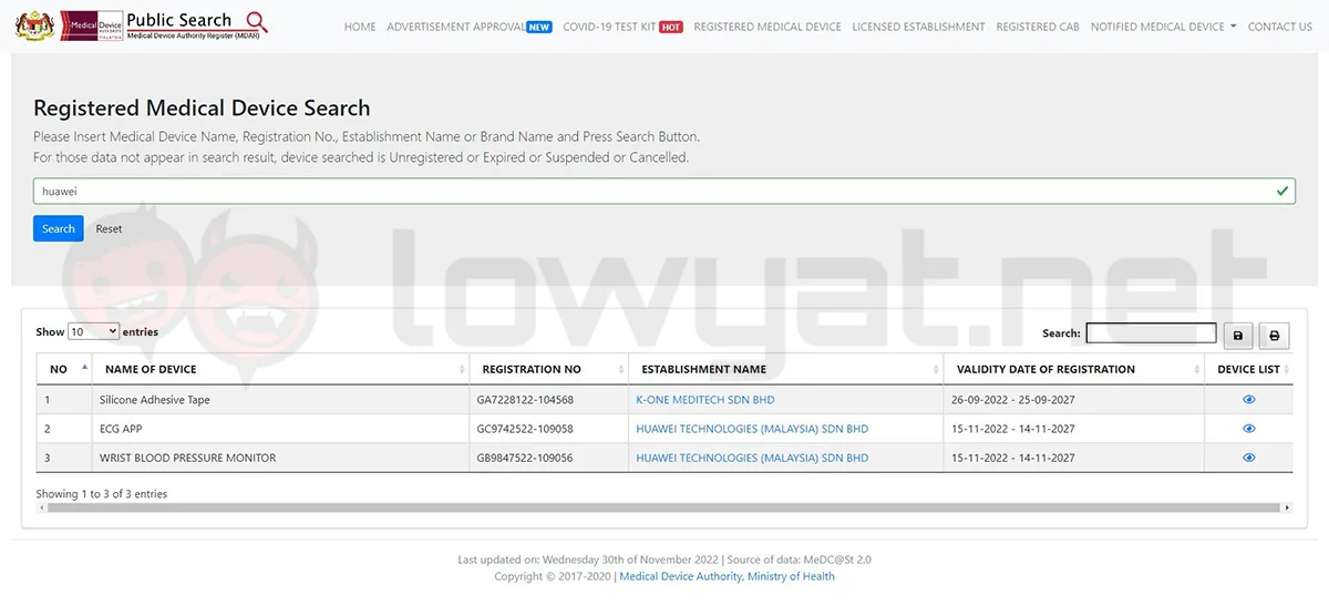 Huawei Watch D Blood pressure monitor ECG approval malaysia