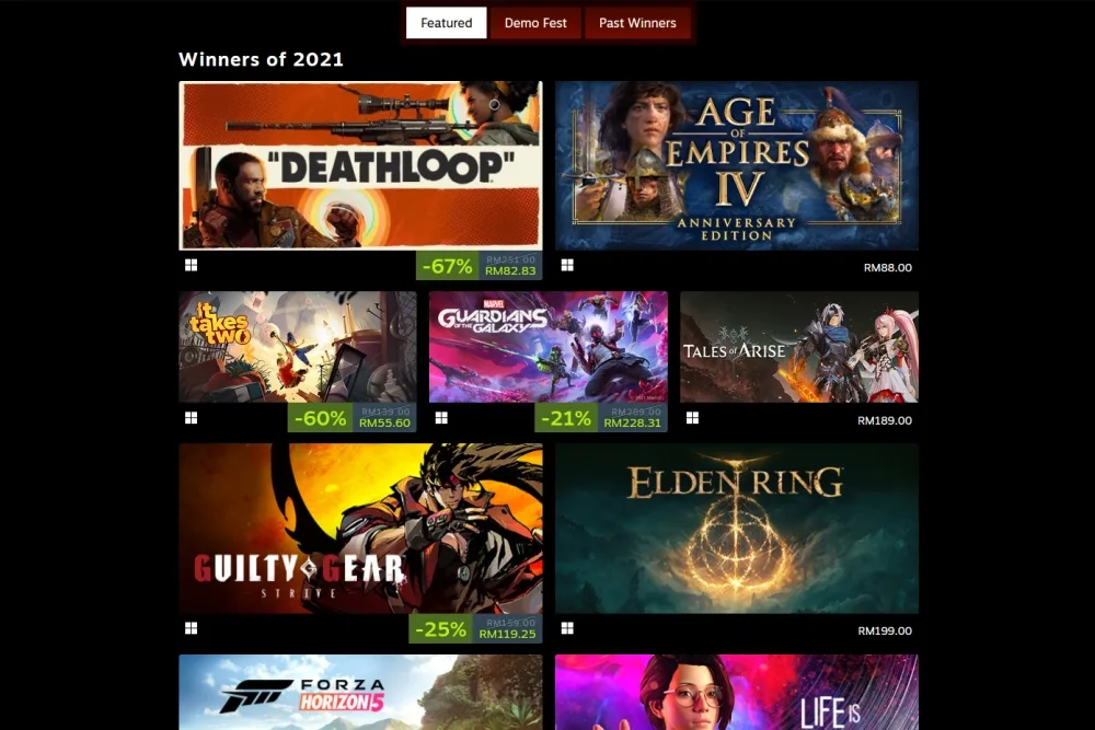 Steam The Game Awards sale