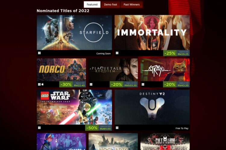 Steam The Game Awards sale