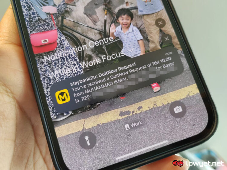 maybank mae duitnow request