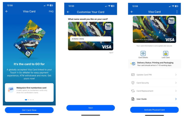 Touch n Go Visa Card
