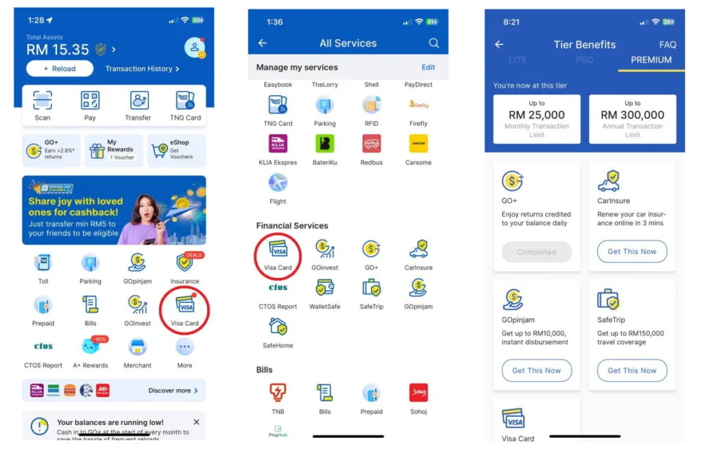 Touch n Go Visa Card