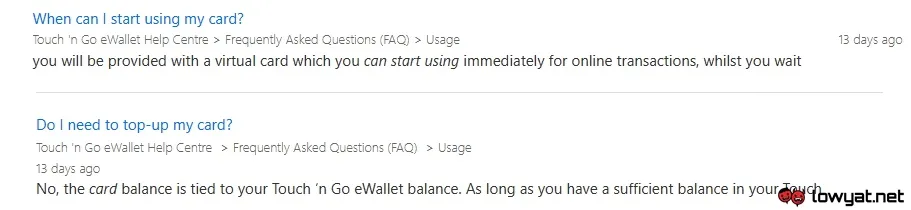 TNG Visa Card FAQ - Dec 2022 - Pre-Launch