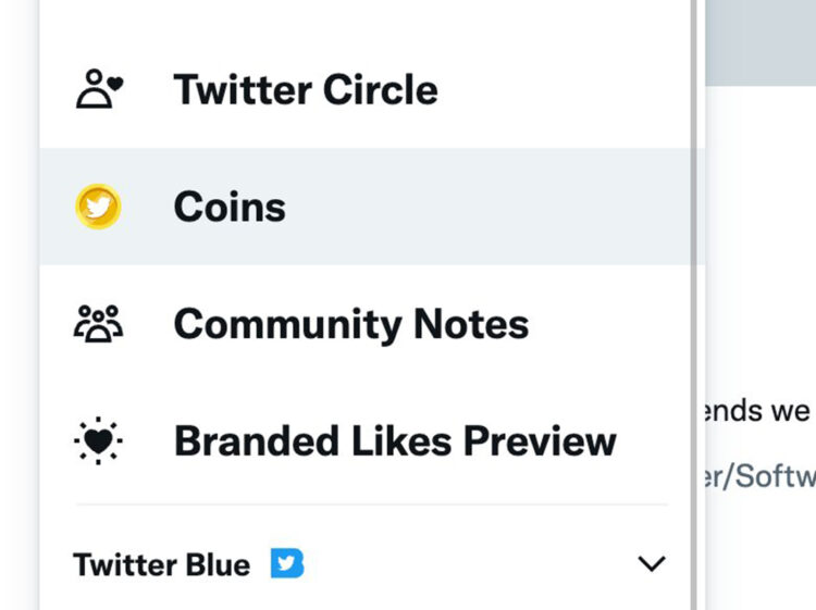 twitter coins awards tips