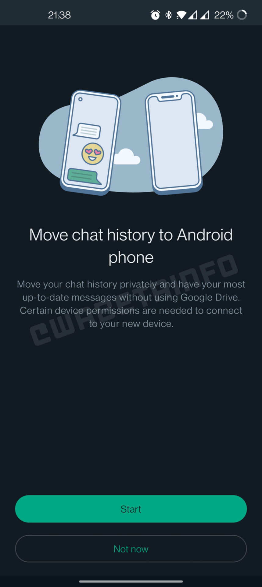 WhatsApp Android Chat Transfer Without Google Drive