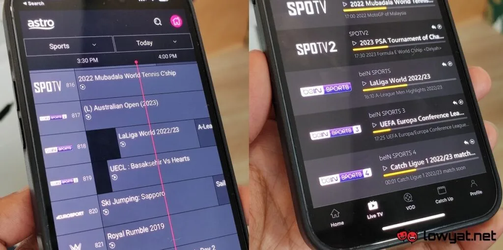 beIN Sports Malaysia - Astro GO - Unifi TV