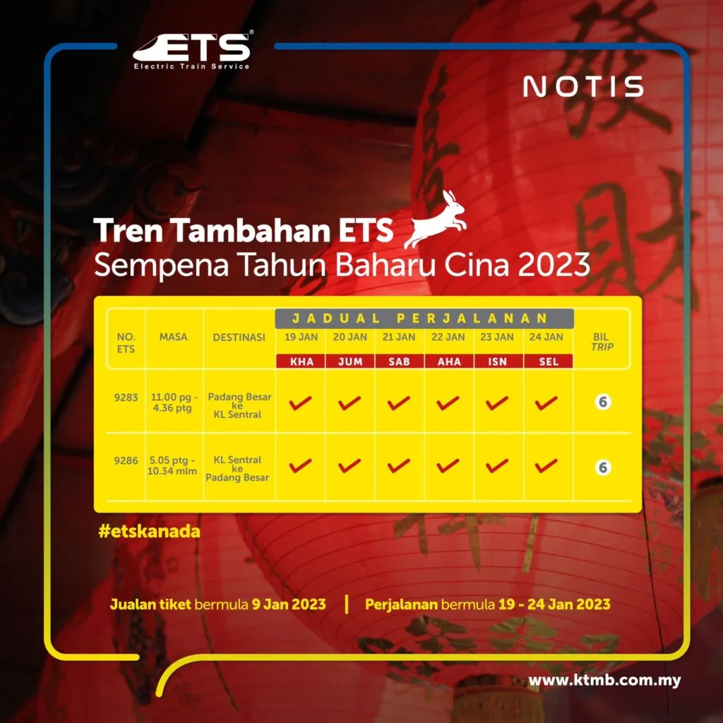 ktmb cny additional trains ets