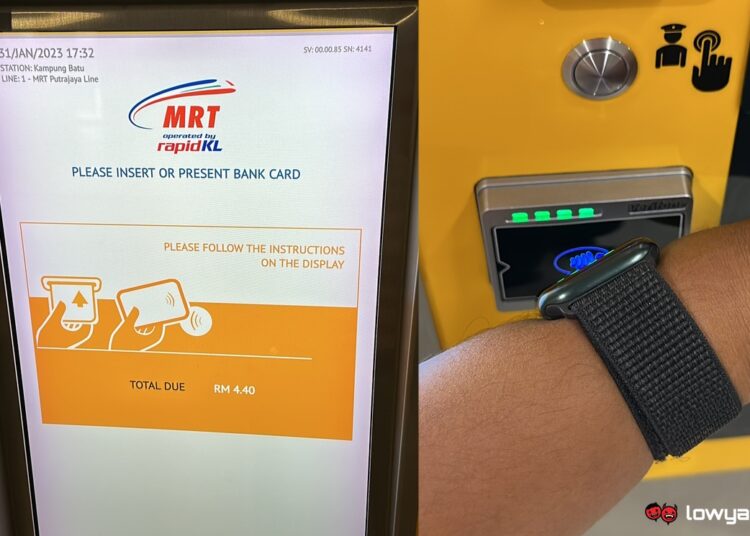 MRT Putrajaya Line - Apple Watch - Apple Pay - Jan 2023