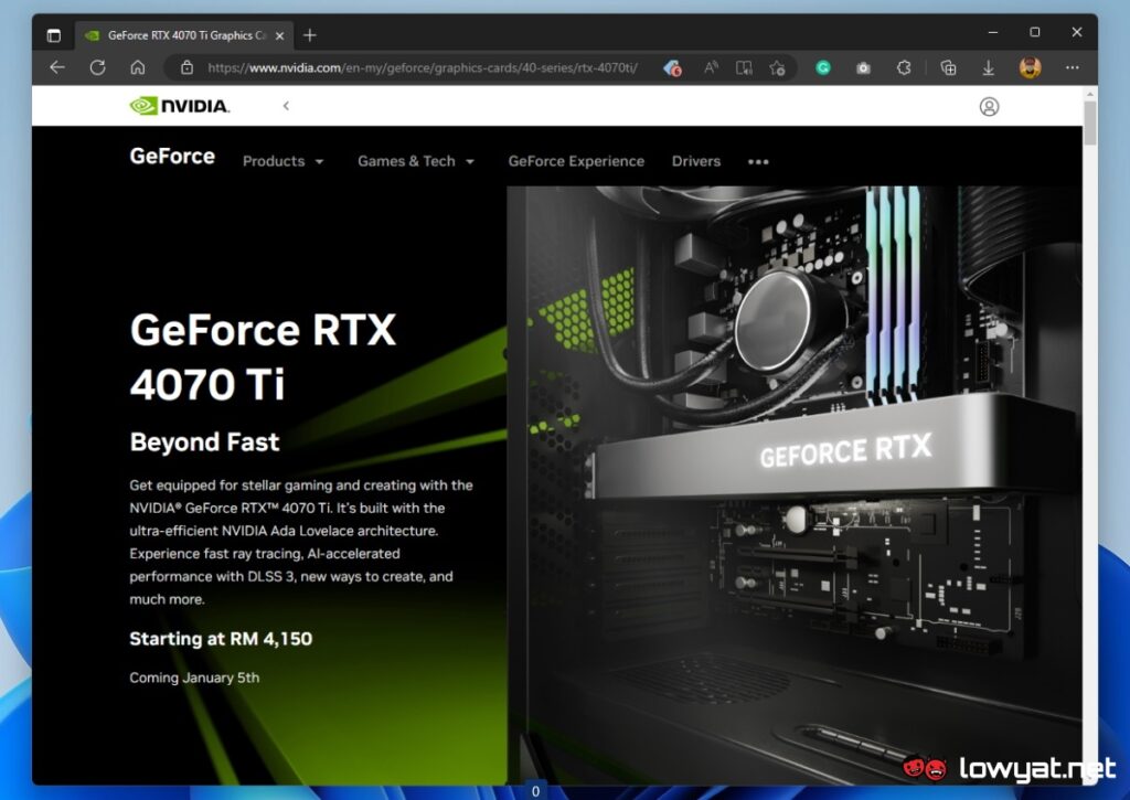 Ces cartes GeForce RTX 4070 Ti sont disponibles en dessous du prix de départ de NVIDIA Malaysia