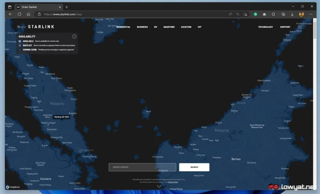 Starlink Malaysia - Jan 2023