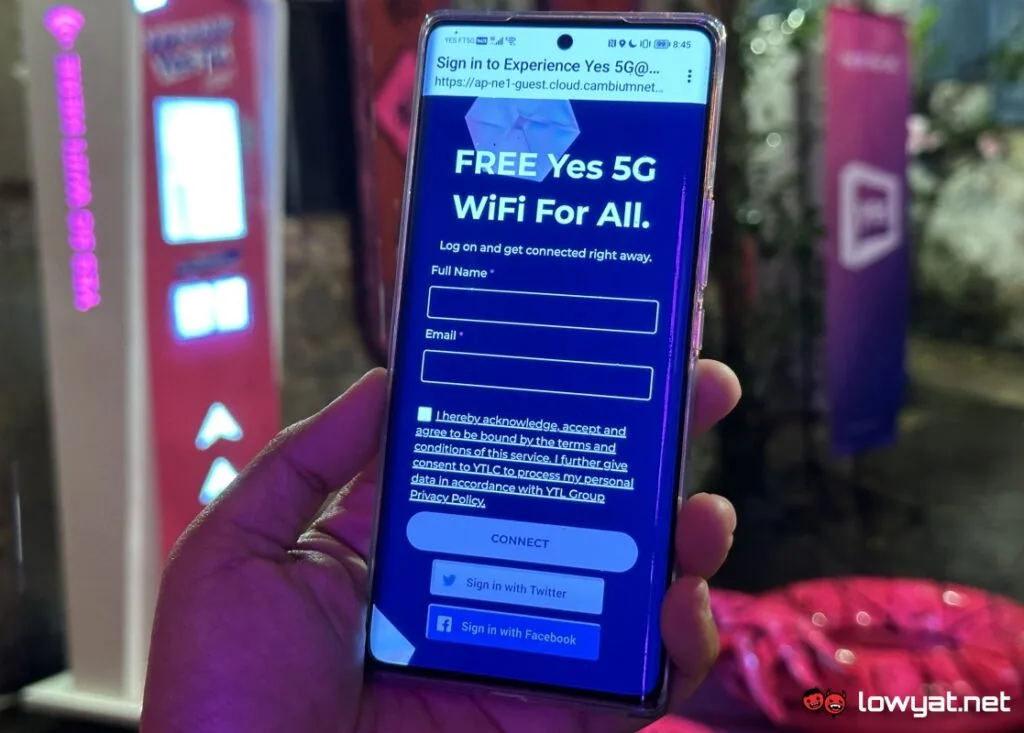 Yes 5G WiFi Spot Kwai Chang Hong