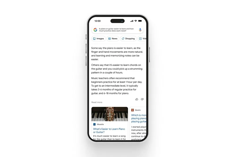 Google Bard piano vs guitar