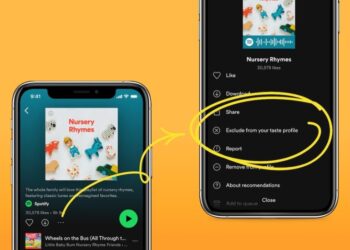 Spotify Exclude from your Taste Profile