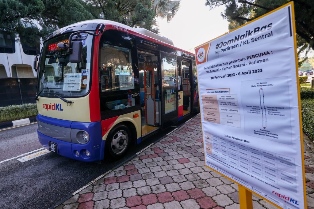 rapid kl parliament parlimen shuttle bus