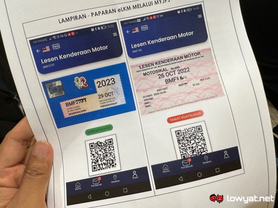 JPJ Adopts Digital Road Tax: No More Flimsy Stickers On Your Car Windshield  - Lowyat.NET