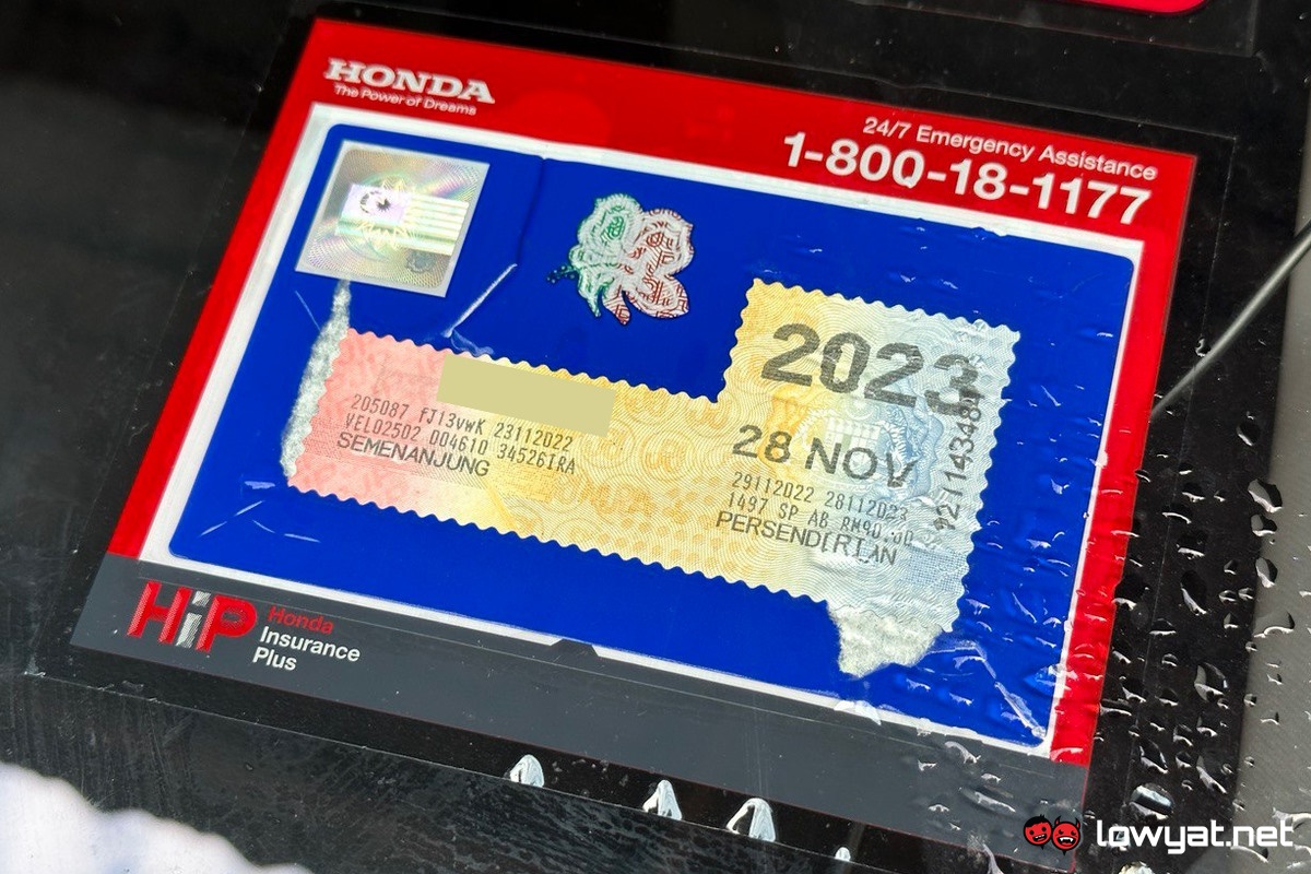 Malaysian Road Tax (LKM) Sticker For Car - Feb 2023