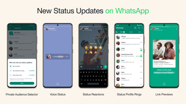 whatsapp status update