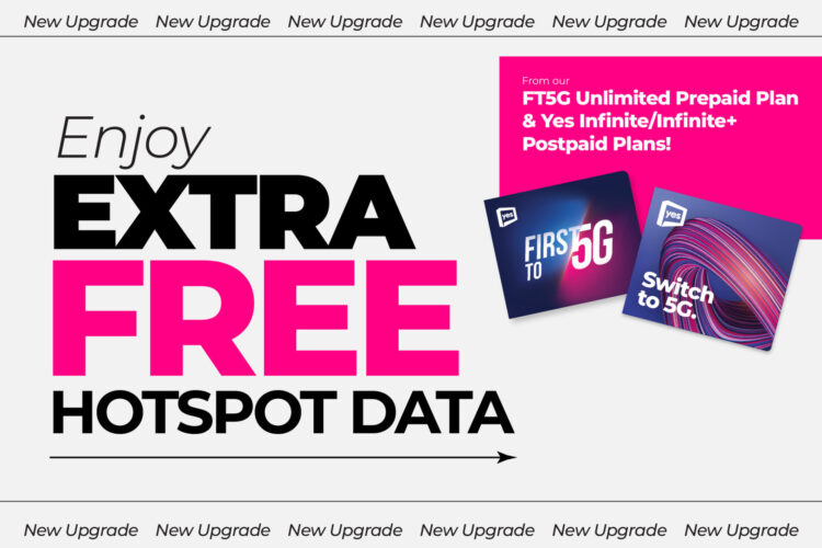 yes 5g infinite postpaid plan hotspot upgrade
