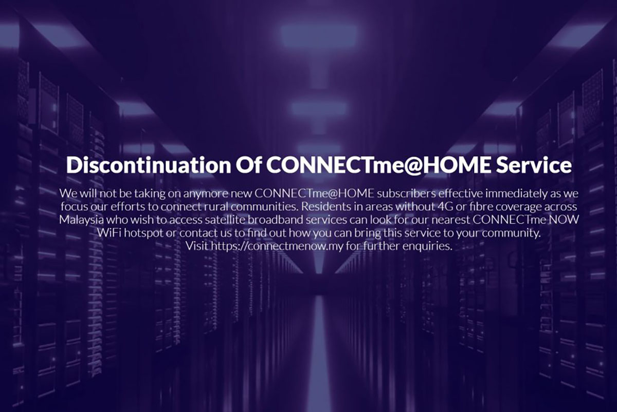 MEASAT CONNECTme Home Satellite Broadband Service Discontinues