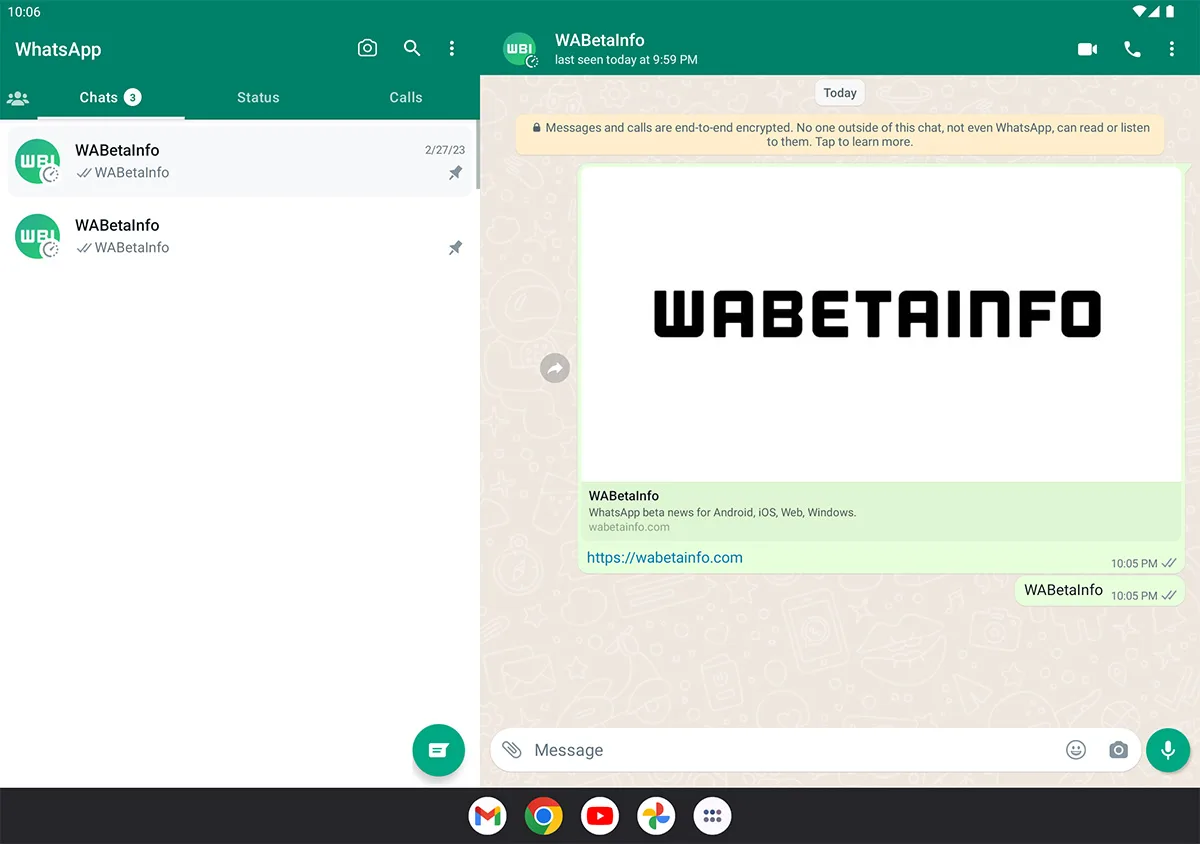 WhatsApp beta split-view mute silence unknown callers features