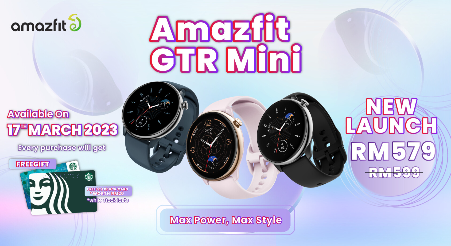 Amazfit GTR Mini 以 RM599 的价格来到大马