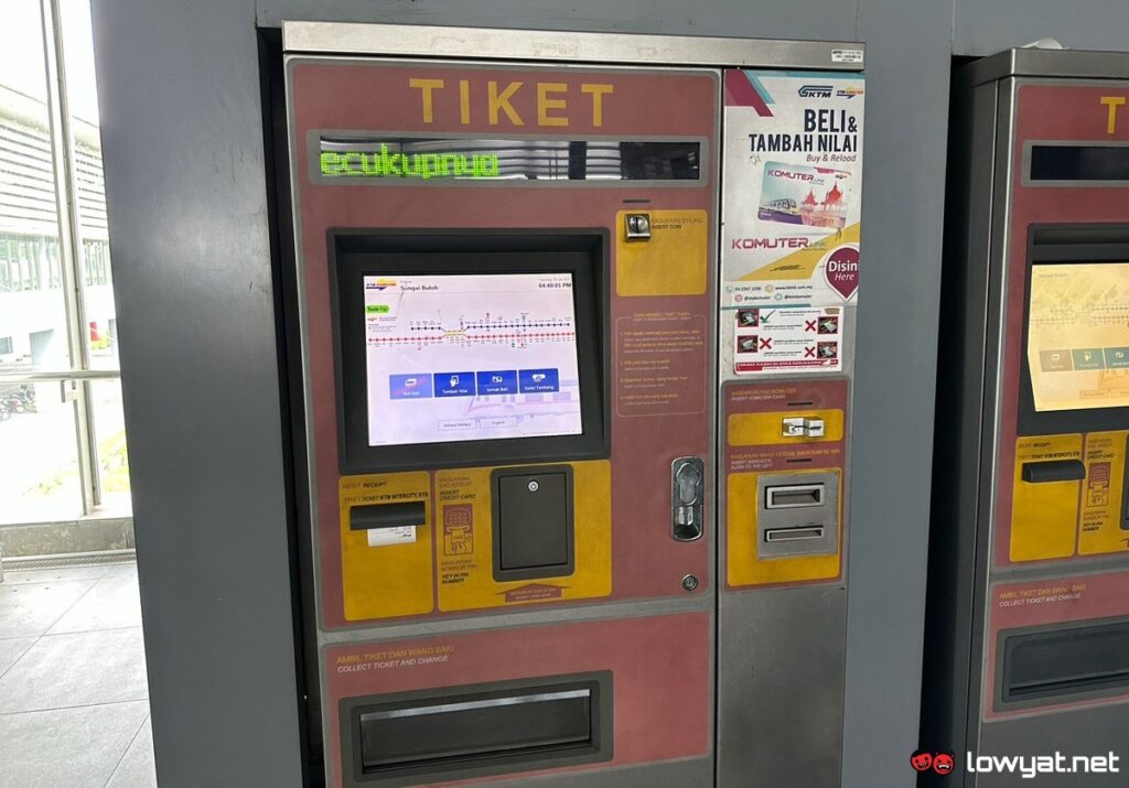 KTM Komuter Ticket Machine - January 2023