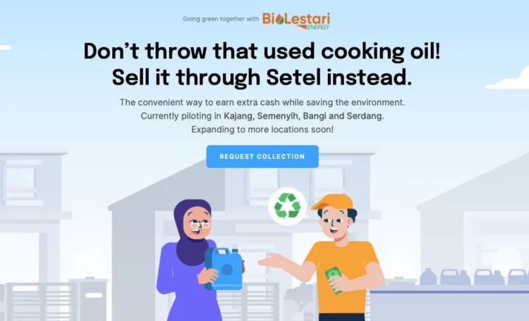 setel used cooking oil biolestari energy