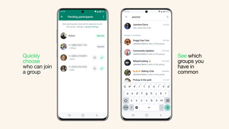 whatsapp admin control group communities