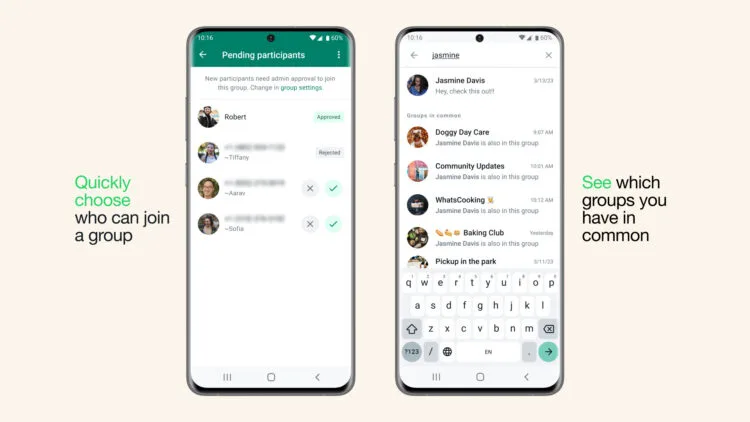 whatsapp admin control group communities