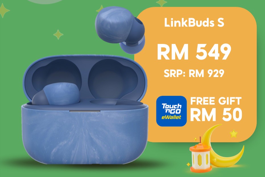 Sony LinkBuds S blue shopee discount