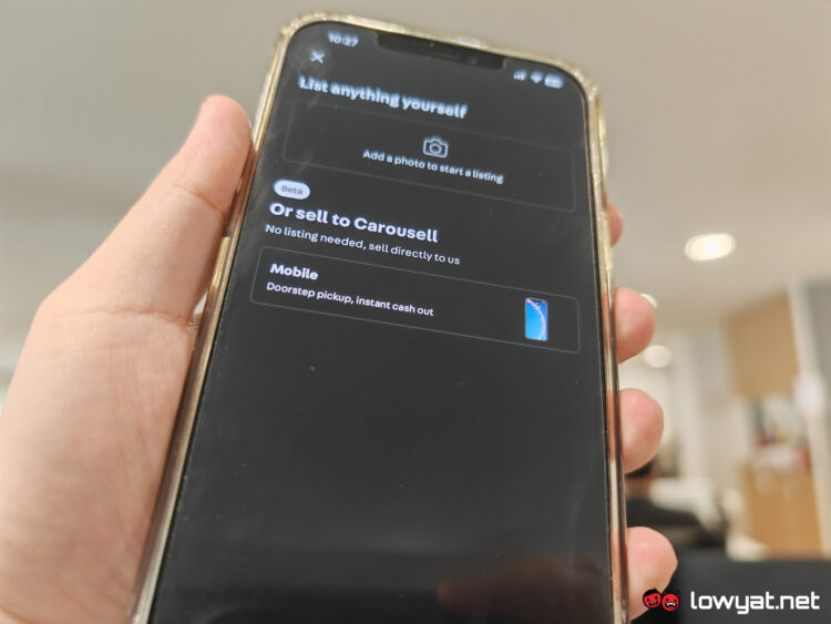 sell to carousell
