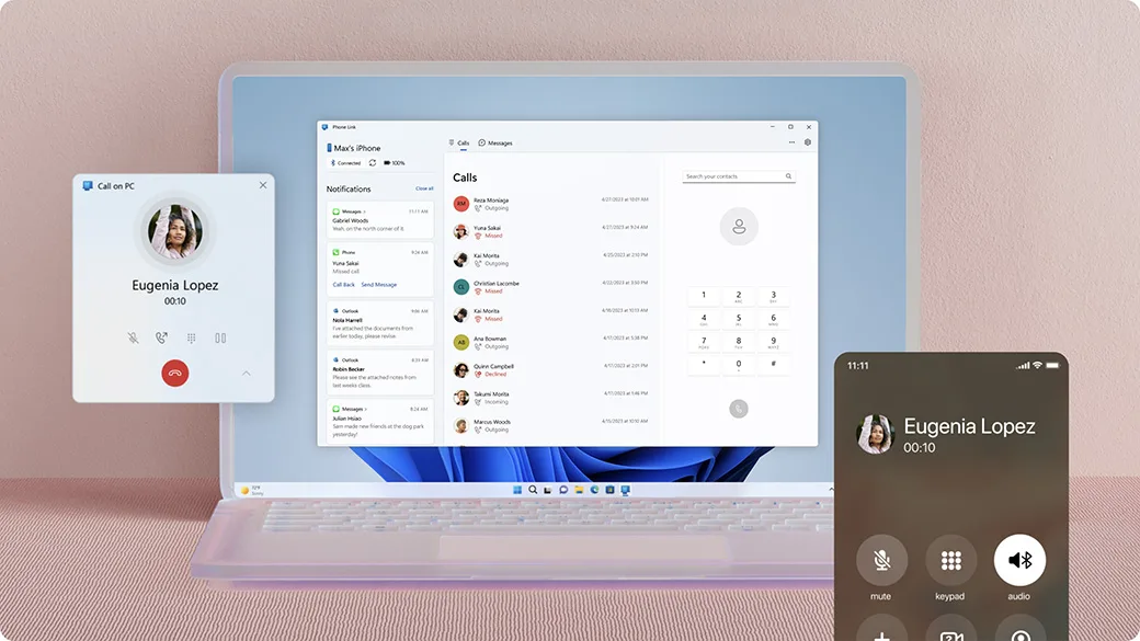 microsoft Phone Link iOS Windows 11