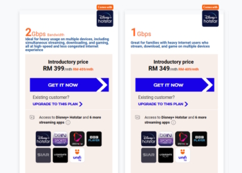 unifi 2gbps and 1gbps plan