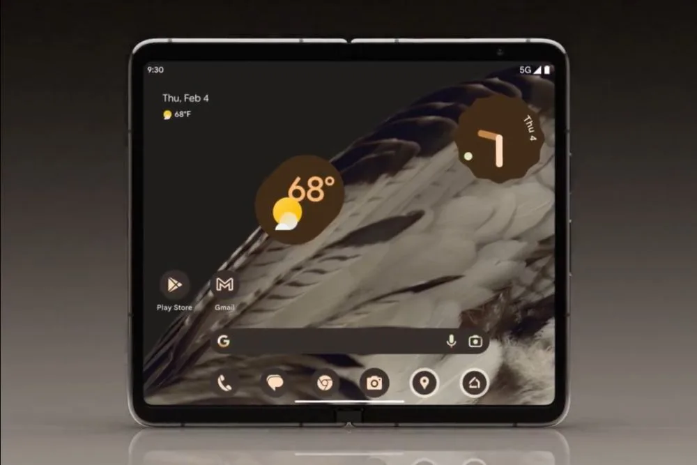 Google Pixel Fold official teaser unfolded