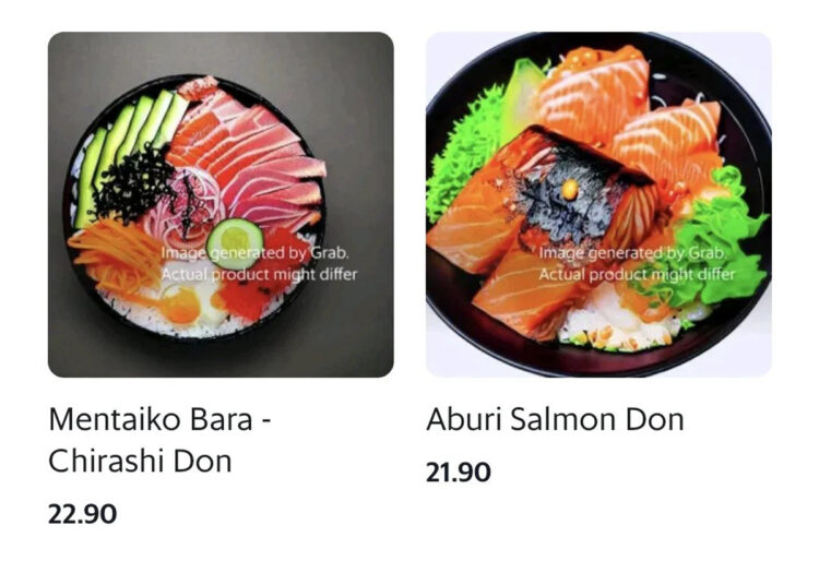 GrabFood Grab Trials AI Generated Food Photos Singapore KPDN