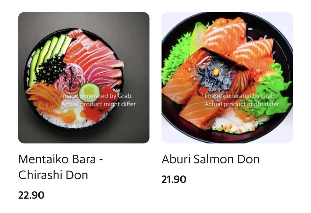 GrabFood Grab Trials AI Generated Food Photos Singapore KPDN