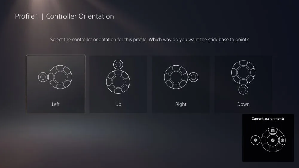 PlayStation Access Controller orientation