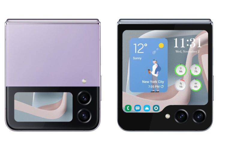 Samsung Galaxy Z Flip5 outer screen leak