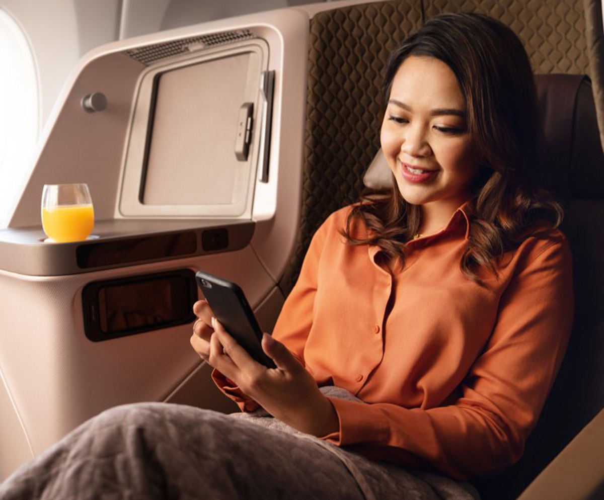 Singapore Airlines Free Unlimited Inflight Wifi